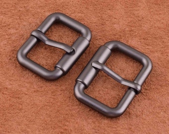 gunmetal Metal Buckle 1 inch slide Rectangle Strap Sliders Rings Finding for belt slide leather making for collars/bags/purse-10pcs,two size