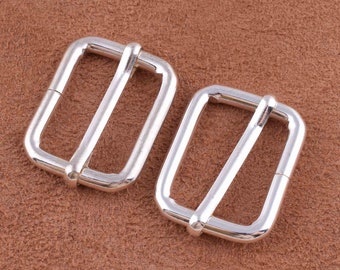 Movable Center Bar buckle 1 inch Single Prong Belt Buckle,silver plated metal bag strap pin buckle for Adjustable Strap/bag/purse/diy making