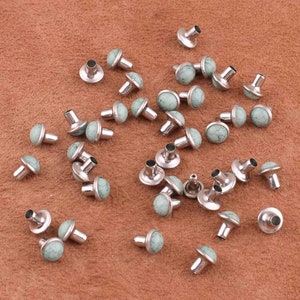 100sets 1 /2 Silber Rapid Niete Grommet Nieten Metall - .de