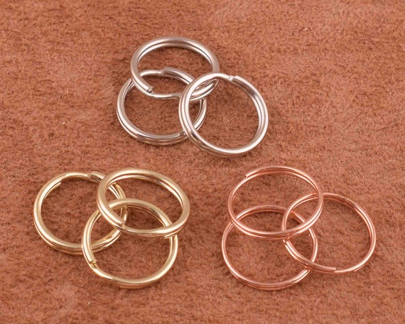 Double Loops Split Rings, 10mm Small Round Key Ring Parts for DIY Crafts  Making, Silver Tone 120Pcs 