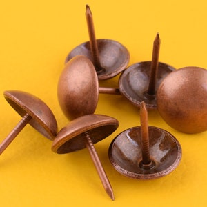 Copper Upholstery Tacks Nails Small 20 mm finished upholstery tacks/push pins/thumb tacks/furniture tacks/sofa tacks supplies