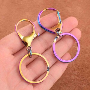 Key On Large Key Chain 10 Pcs Large Keychain Key Ring With Lobster Swivel Clasps,key Clip ...