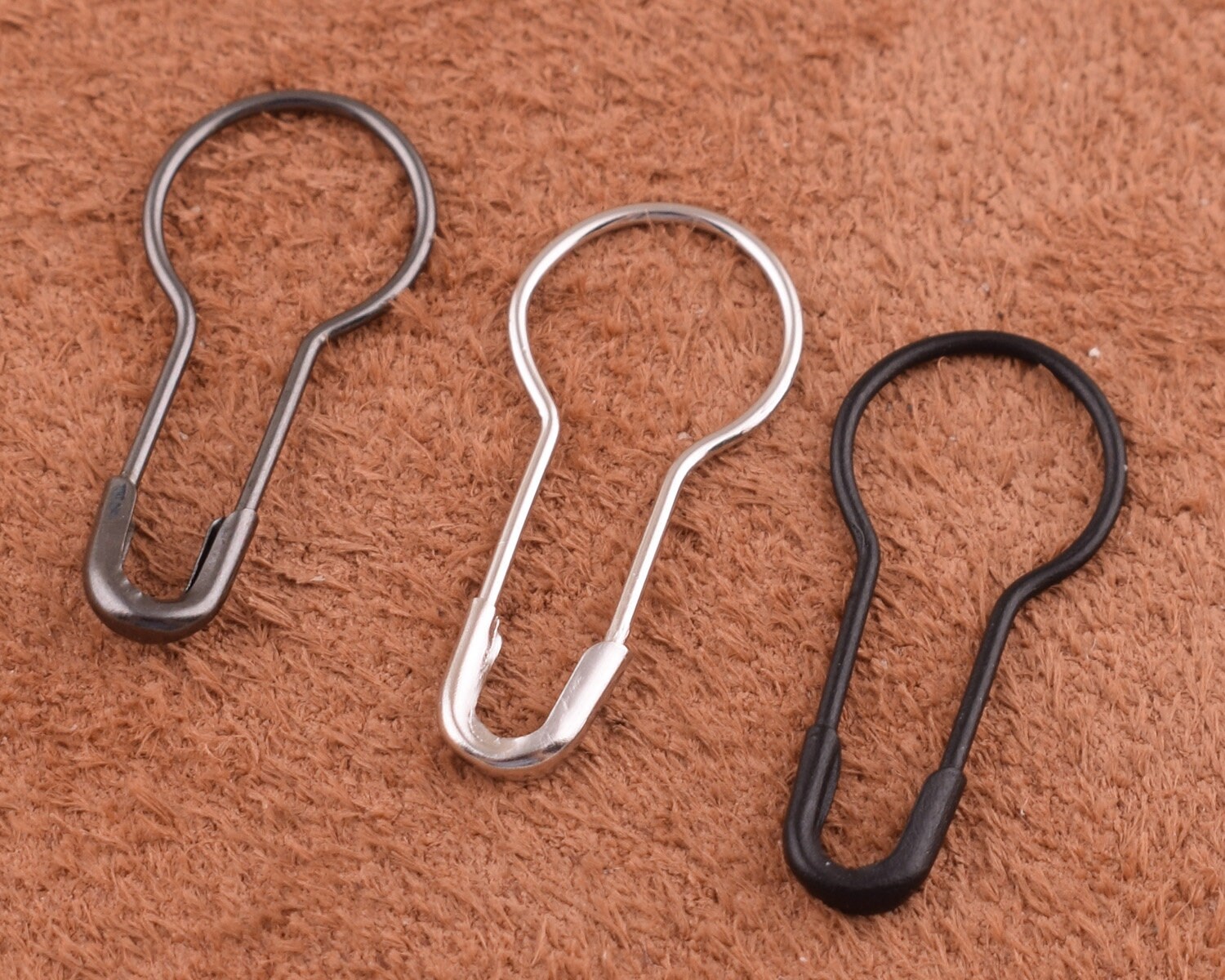 Safety Pins 28-40-50 Mm / Silver Safety Pins, Pear Shaped Pins, Safety Pin  Clasp, Safety Pin Bail, Garment Pins 