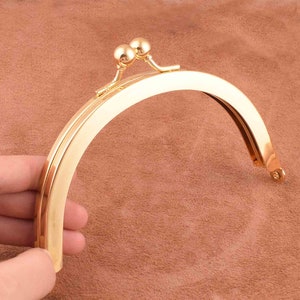 Half Round Bead Embossed Purse Frame-gold Half Round Bead 13*7cm,handle purse frame purse hardware