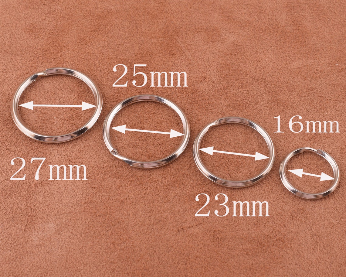 Four Kinds of Size Key Rings27/25/23/16mm Key Fob Ring Metal - Etsy