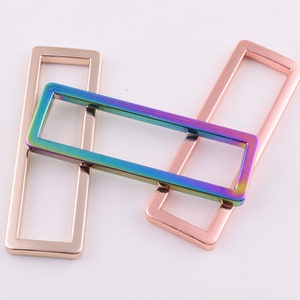 Metal Rectangle Buckle Ring for Bag Belt Loop Strap Heavy Duty ...