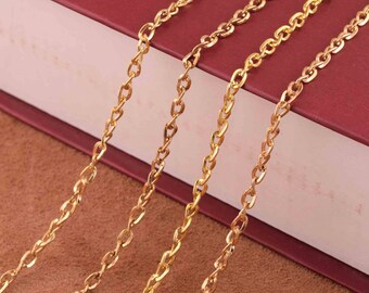 10 Meter gold 4*5 mm Oval Metal Chain,unique metal chain supplies,Open Link chains 34 ft DIY Chain for necklaces/bracelets/anklets