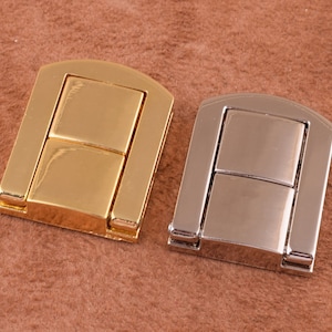 4pcs purse Locks handbag lock metal clasp truck bag lock for box/bag/diy making,silver and gold clutch locks/mini bag clasp,wallet,purse