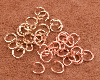 100 PCS Jump Rings Perfect Cut Jump rings Findings for Jewelry Making,6mm Tiny, Connect Thin Chains iron Jump Rings