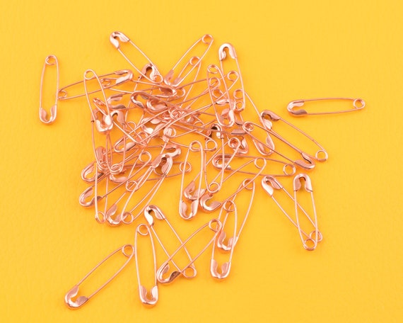 100pcs Rose Gold Safety Pins 23mm5mm Safety Pin Small Pins Pin Stitching  Charming Pins Finding 