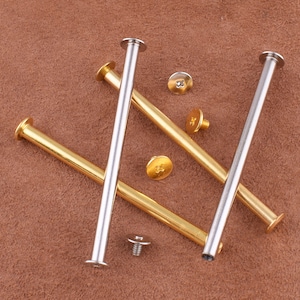 grande vite piatta Rivets e borchie,81 -10mm Metal Screw Rivets fai da te Bagaglio in pelle Craft Solid Screw Nail Rivet per borse /borsa