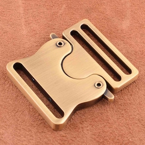 Metal side release buckle 38mm Release Buckle bronze Suitcases Buckle Webbing Seat Belt buckle 1.5 inch adjustable buckle for bag/handbag