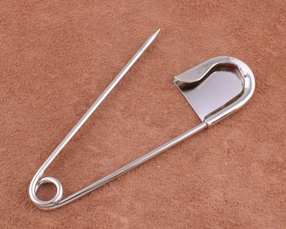 extra large 3 inch SAFETY PIN shawl pin, kilt pin - Mu-Yin Jewelry