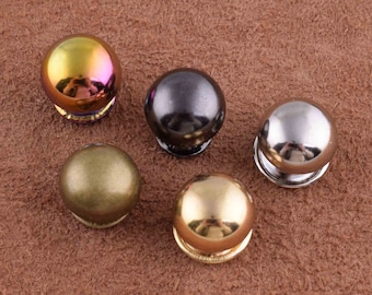 Cúpula redonda doble cap remaches rápidos studs, 12mm remaches de cuero sementales De fijaciones, ball Rivets studs spike para ropa / bolso / diy hacer