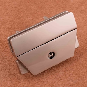 Metal Purse Lock Bar with Flip Closure Clasp Lock,56*37mm Metal Box Lock Latch Lock Twist Trunk Lock Clutch Lock Purse Hardware