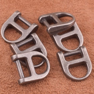 20 Pcs metal buckle black 8mm bag buckle Metal purse buckle For shoes/bag/Handbag Purse Hardware Supplies