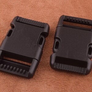 20pcs Plastic Buckles - 1 Inch Black -26mm Curved Release Buckle for plastic, buckle strap hardware, luggage supplies, belt hardware