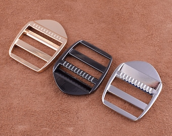 6pcs ajustador hebilla deslizante, hebilla de la correa del rectángulo de 30 mm del metal, hebilla de la correa de la tira de la aleación de zinc tri-glide de la correa del volante para el cierre de la correa del bolso de mano