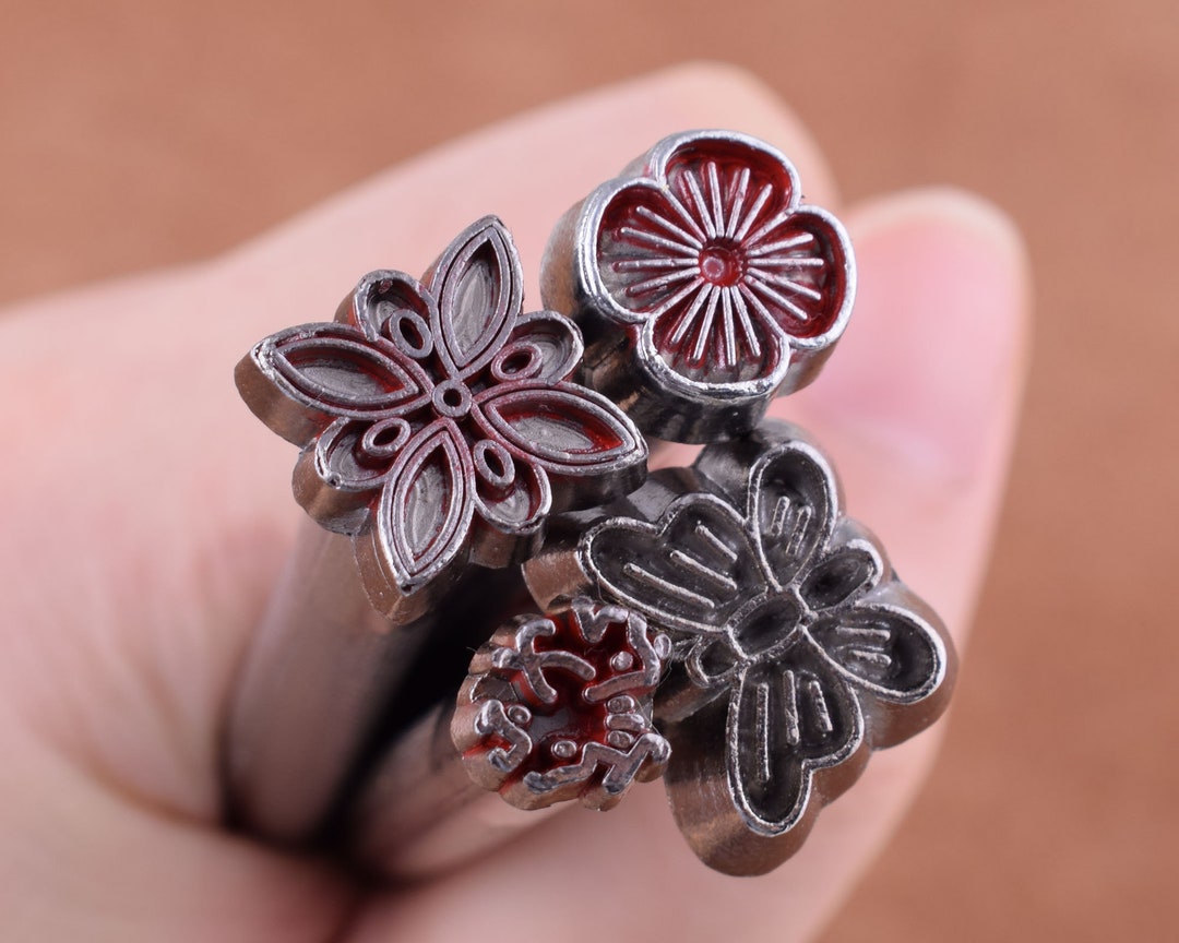 Stamp Tool Leather Carving Tools Manual DIY Leather Carving Craft Stamps Hammer Embossing