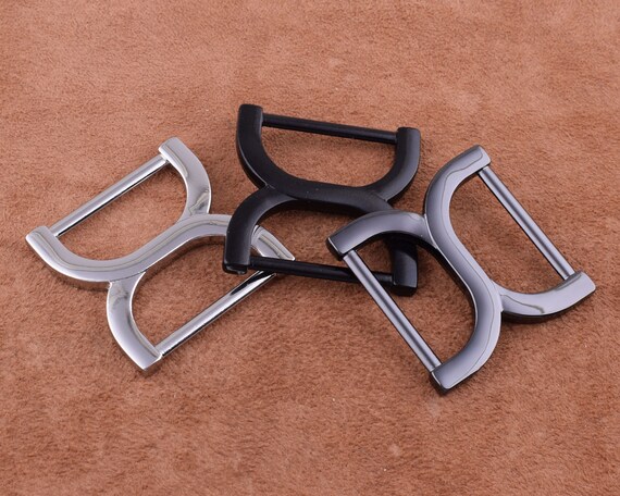 Double D Ring Zinc Alloy Push Gate Hook Swivel Hook Chain Strap D