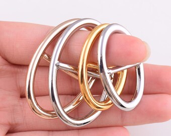ajustador de metal correa de la correa hebilla de la barra hebillas de la correa de la correa, 23/17mm rectángulo hebillas deslizantes para los accesorios de la correa de la correa de la correa del bolso / bolso