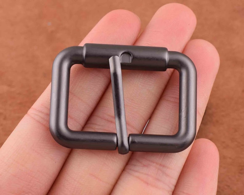Matte Black Metal Buckles Zinc Alloy Buckles Center Bar Etsy