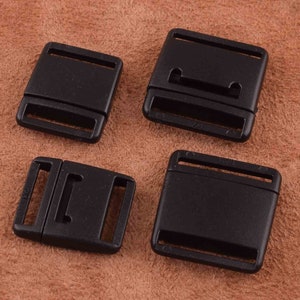 Plastic Side Release Buckles Inner Hook for Backpack Straps 20mm Bulk,Closure and adjustment strap buckle for bag/shoulder strap,two size