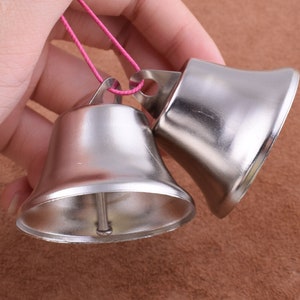 Large Christmas bells,giant sleigh bells,48*42mm large jingle bells,giant Christmas bells,silver jingle bells for holiday/pet/diy making
