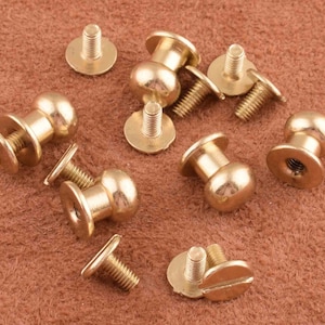 10*8 mm Head Button Stud Screw back Screw Chicago rivet studs,light gold Screw Rivet,Leather craft Fasten Stud for bag/purse/leather belt