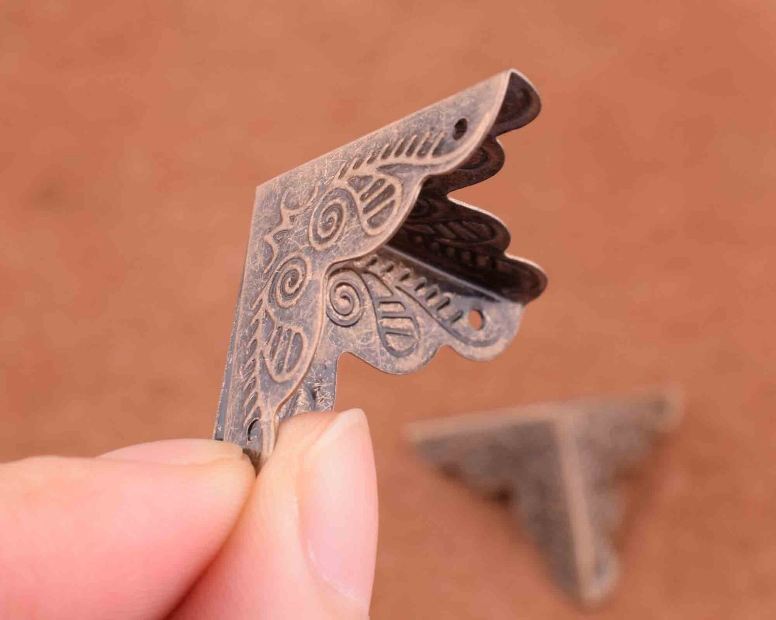 Bronze Metal Box Corner1 Inch Metal Book Cornerdecorative - Etsy