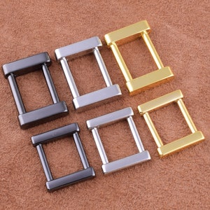 Rectangle buckle loop Strap Belt Adjuster Buckle Rectangle Connector Buckle,Purse Ring adjuster slide belt buckle for bag/purse