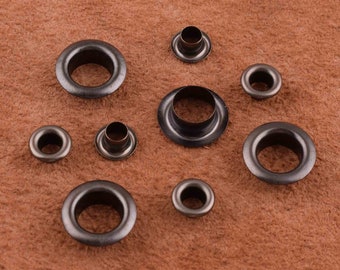 Grommets eyelet gunmetal, Eyelet de cuivre pour l'artisanat en cuir, Rivets en métal de fer pour des vêtements de toile de chaussures faisant des oeillets en métal d'approvisionnement