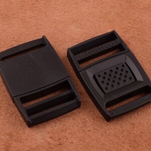 Twist Plastic Side release buckle set of 20pcs,Black buckle for 26mm webbing straps,buckle strap adjuster supplies for backpack/seat chair