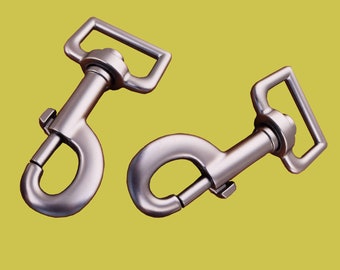 Swivel Clasp Large matte Gunmetal Snap Hook Buckle Lobster Clasps for Bag  Purse Handbag Dog collar  Webbing