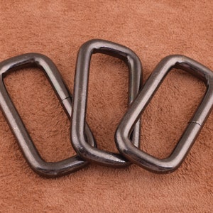 Rectangular Wire Loops/Rings,40*14mm Purse Handbag Hardware,Rectangular Ring Slide Buckle Strap Adjuster Slider Leather craft Hardware