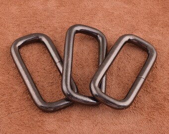 Rectangular Wire Loops/Rings,40*14mm Purse Handbag Hardware,Rectangular Ring Slide Buckle Strap Adjuster Slider Leather craft Hardware