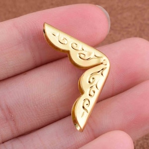 bescherming hoeken, gouden decoratieve boek hoeken, 21 * 4mm ongewenste tijdschriften, DIY boek hoeken, metalen Hoekbeschermers voor boek/tas/portemonnee/DIY maken