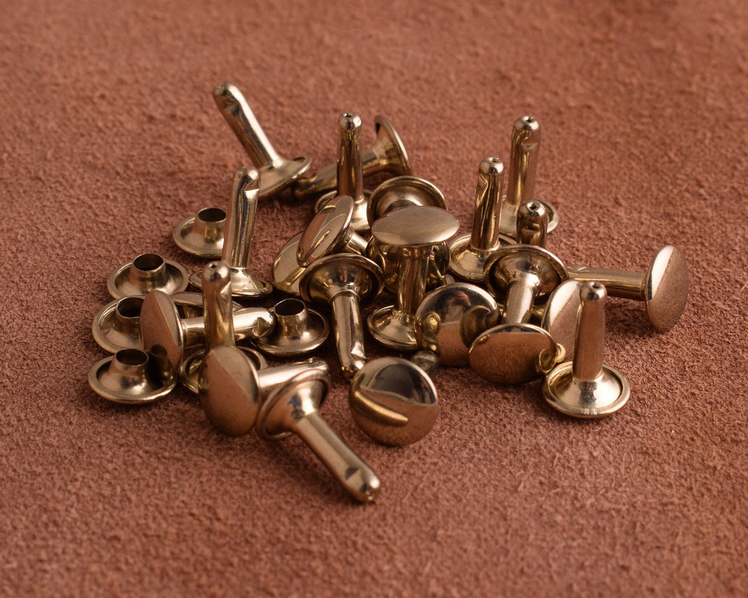 Compression Rivet Set 100 Sets-copper Metal Rivet for Leather Craft,rivets Conchos,bronze ...