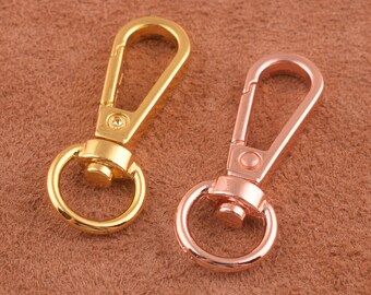 6pcs Swivel Lobster Clasps Clips-rose gold/gold   Swivel Clasp-Swivel Clip-Chain Holder-Claw Clasps-Parrot for bag/hardware making supplies