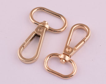 Mousqueton Pivotant à Clip – Alliage De Zinc – Rotation 360° – Pour Sacs, Porte-clés Et DIY – Taille S Et L