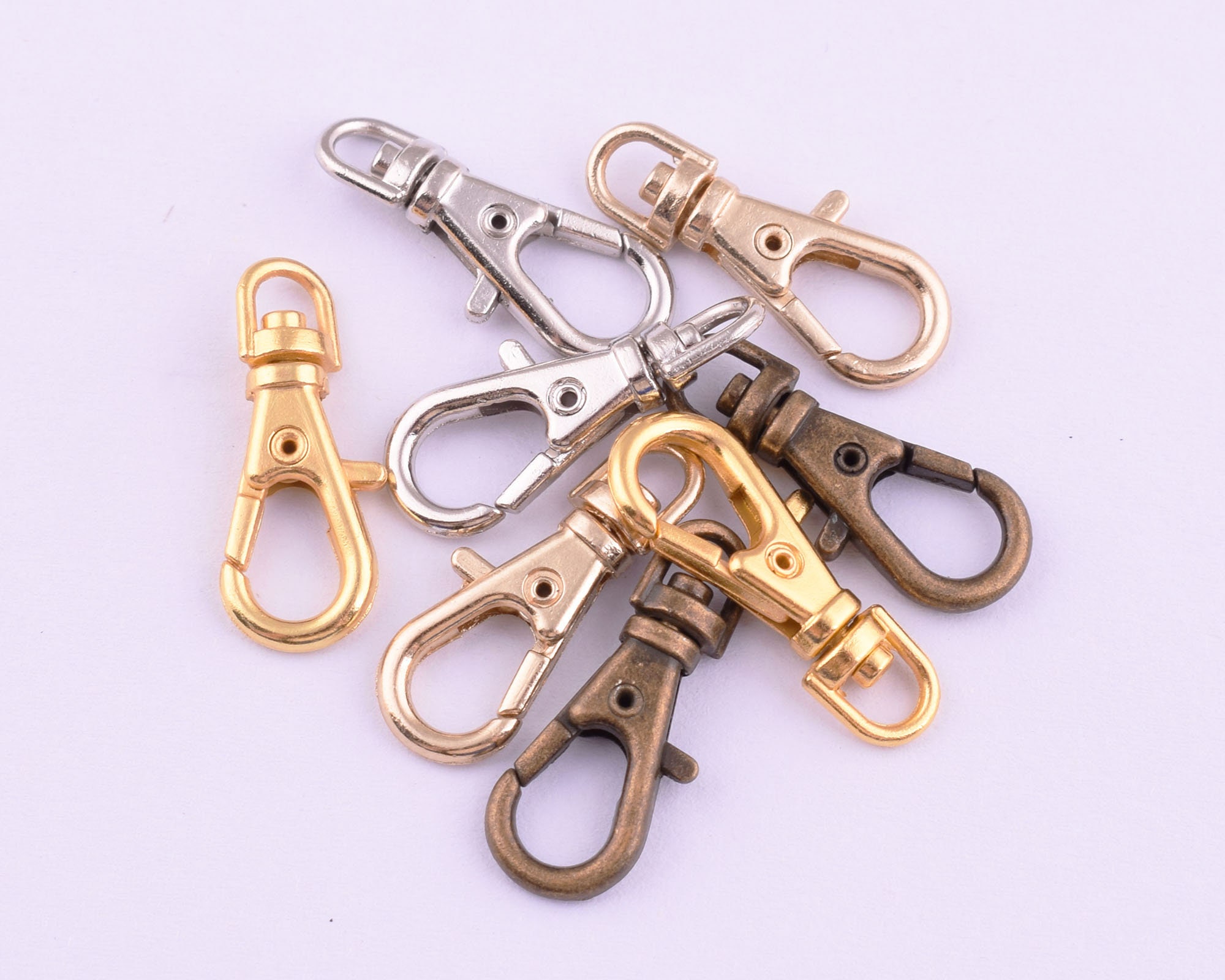 Small Swivel Lobster Clasps 234mm Trigger Snaps Hooklobster Etsy UK