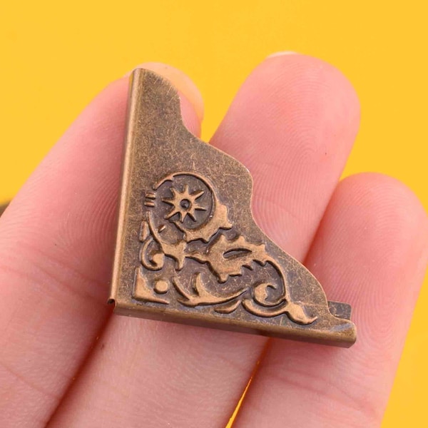 Metal Corners for Wood Box Etsy