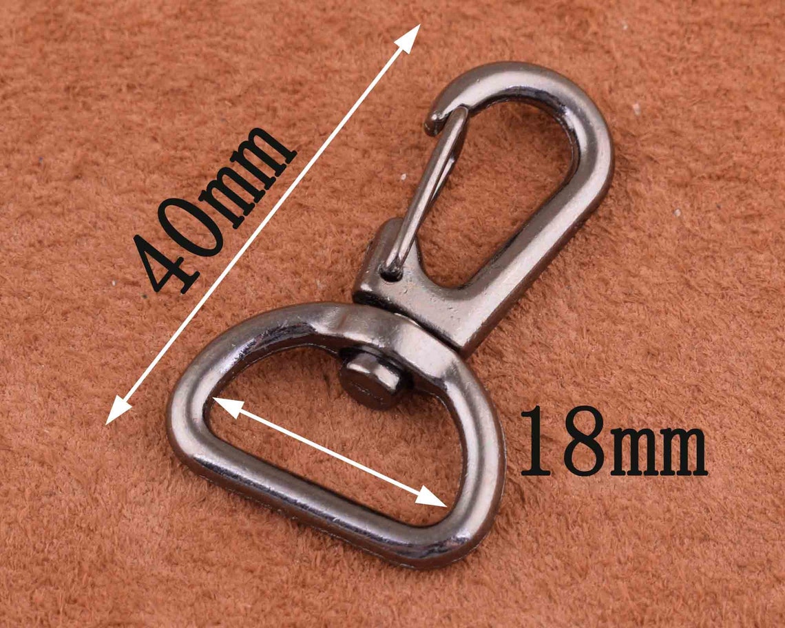 Gunmetal Swivel Snap Hook gunmetal Leash Clip zinc alloy Etsy