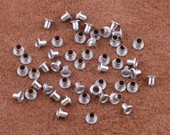 Hole round Eyelets 1mm silver Metal Eyelets,500pcs Metal Grommets rivets for canvas clothes leather craft shoes Purse Accessories