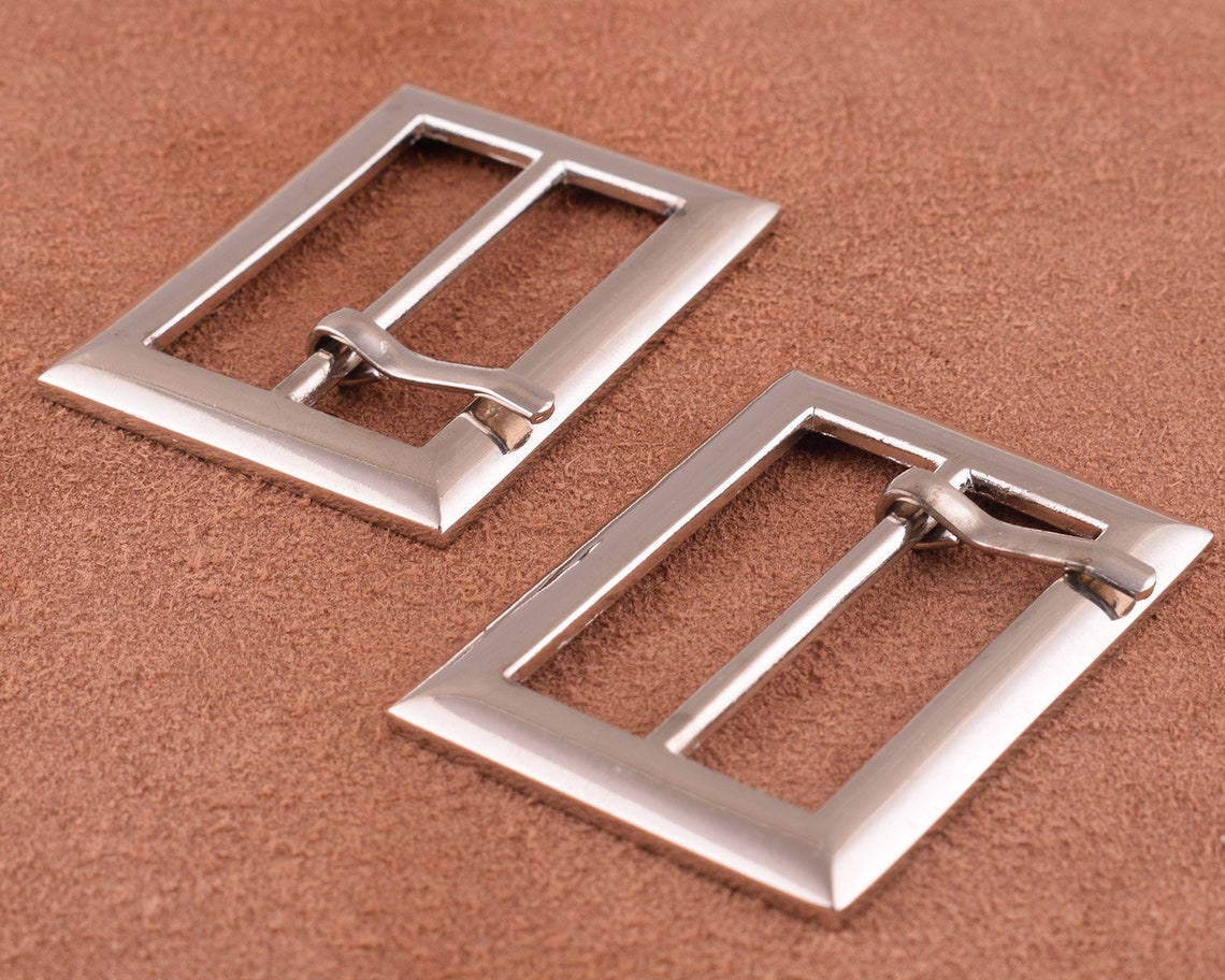 4 Pcs Metal Bucklesrectangle Center Buckles Straps Finding Etsy