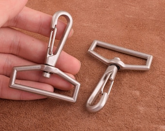 Wholesale matte Silver Swivel Clip 4pcs Lobster Claw Key Chain Supplies,60*38mm Large DIY Purse Clip Findings,Key Ring Clasps for bag/purse