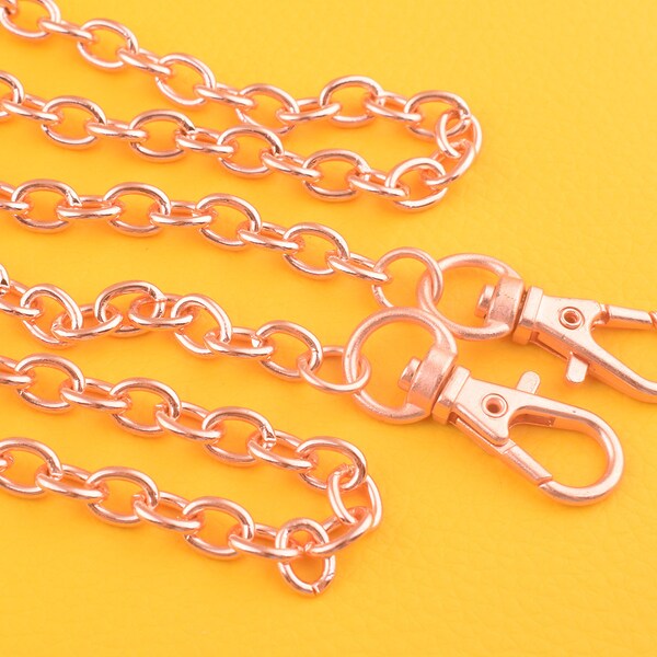 2st portemonnee kettingen-Rose Gold schouder Cross Body riem handvat-48 "portemonnee kettingen met kreeften beschikbaar handtas hardware portemonnee supplies