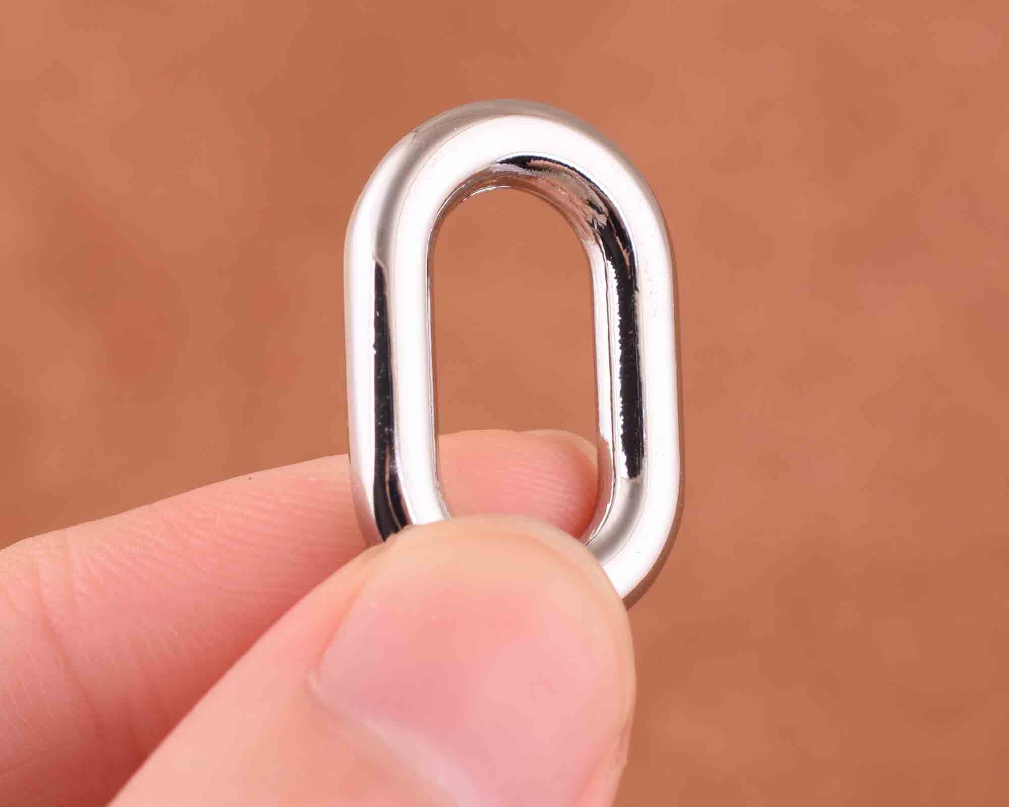 Metal Oval Rings,oval Loop 15pcs Nickel and Gold Welded Oval Ring