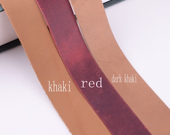 3/4 inch wide Natural leather strap-Long Leather Strip,Italian Leather,red straps Diy,Purse Straps Leather for belt straps,bag straps