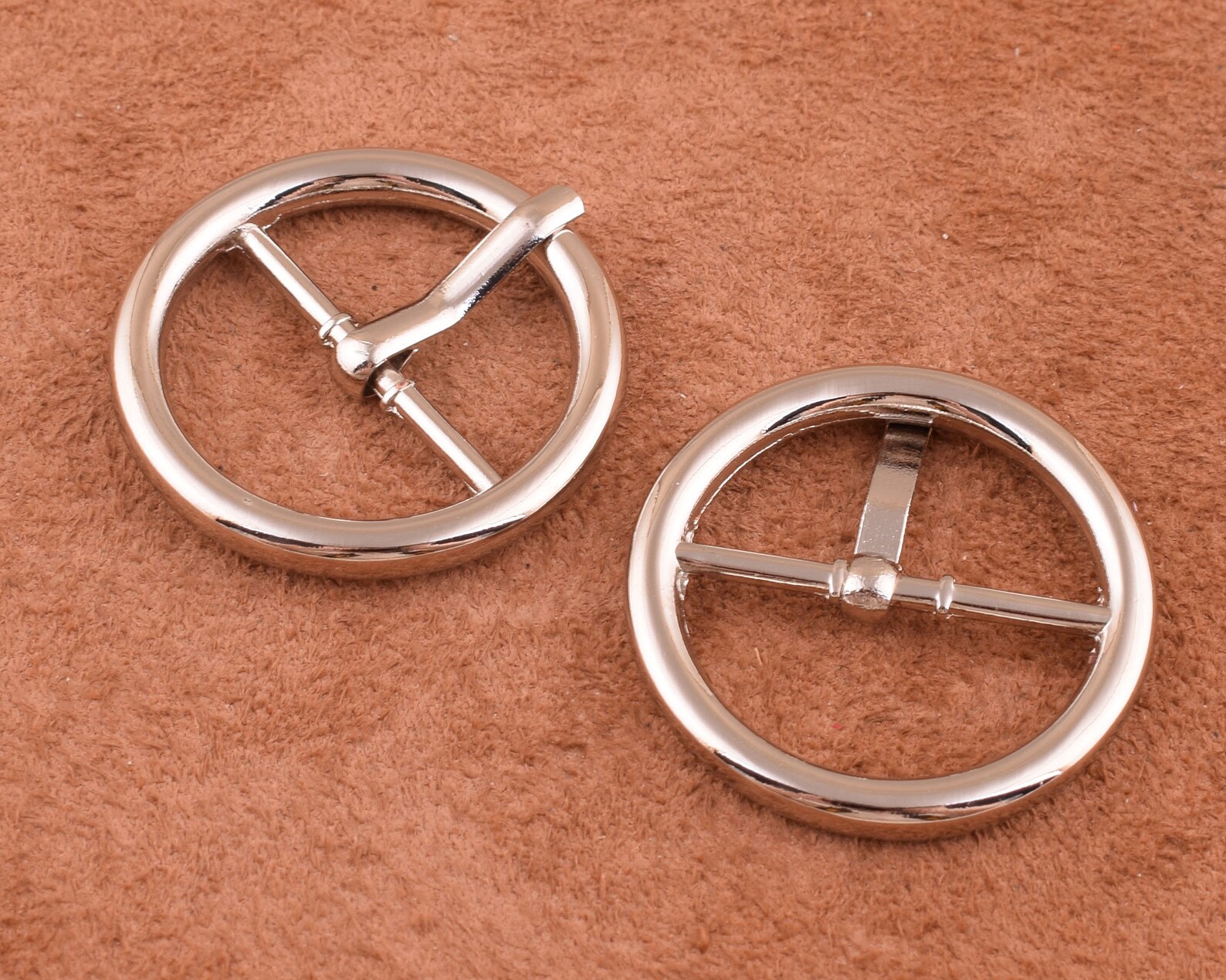 Round Belt Buckles Metal Buckle1 Inch Dog Collar Buckle Etsy